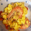 あいしょう's cooksnap of when they made 炊飯器で簡単♪シーフードパエリア.