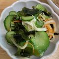 ポメちょん's cooksnap of when they made キュウリとわかめの酢の物.