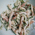 MUJIRUSI☆'s cooksnap of when they made やみつき！きゅうりと竹輪の生姜マヨサラダ.