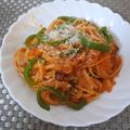 スタイリッシュママ's cooksnap of when they made トマトソースパスタ.