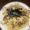 コバミツ's cooksnap of when they made ☆★お茶漬け納豆パスタ★☆.