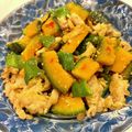 悠LOVE航's cooksnap of when they made 豚こまかぼちゃピーマンのピリ辛みそ炒め.