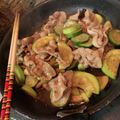 はーちゃん0602's cooksnap of when they made 豚とズッキーニのポン酢炒め.