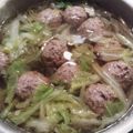 わかみんん's cooksnap of when they made 白菜、ひき肉だんご、春雨のスープ.