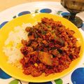 ⁂mai⁂'s cooksnap of when they made 【楽めし】茄子ミートライス.