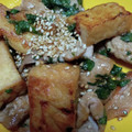 jujumyu's cooksnap of when they made 節約＊豚肉と厚揚げの照り焼き大葉まみれ.