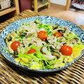 料理男子部's cooksnap of when they made 【お手軽1品！】豚肉と豆苗の卵とじ.