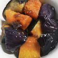 クックEGIVJ7☆'s cooksnap of when they made 煮返して美味❀　なすとかぼちゃの田舎煮.
