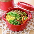 runa10's cooksnap of when they made 三色そぼろ丼(インゲンver.).