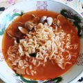 ﾁｲﾁｬﾝﾏﾏ's cooksnap of when they made 旨っ↑辛っ↑あさり入り辛ラーメンだよ♪.