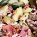 korakko's cooksnap of when they made ズッキーニと舞茸ベーコンの醤油マヨ炒め.