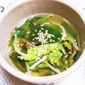 めみたん☆'s cooksnap of when they made えのきレタスわかめの食物繊維スープ♪.