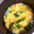 メイプルママ☆'s cooksnap of when they made 青梗菜と豆腐のかき玉スープ.