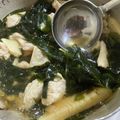 ＋SUN3's cooksnap of when they made 塩麹で作るワカメと筍と胸肉の煮物.