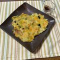 yesmama's cooksnap of when they made 簡単☆甘くて美味しい♫かぼちゃのチヂミ.