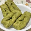 てるねこ★'s cooksnap of when they made ポリ袋★青汁入りのスティックパン.