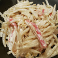 ♡YKitchen♡'s cooksnap of when they made もやしとちくわのわさび風味サラダ.