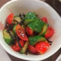 Yuuko7i's cooksnap of when they made きゅうりとプチトマトの塩昆布和え✡*.