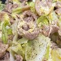 なーなちゃん's cooksnap of when they made 豚バラキャベツふわふわ卵★簡単夕食★弁当.