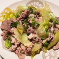 ぽんぽんさえか's cooksnap of when they made ＊超速＊豚こまとレタスの塩ダレ炒め＊.