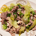 ぽんぽんさえか's cooksnap of when they made ＊超速＊豚こまとレタスの塩ダレ炒め＊.