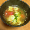 rahane's cooksnap of when they made 【簡単☆時短】ふわふわ卵とトマトのスープ.