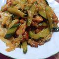 にゃみるの's cooksnap of when they made きゅうり大量消費！焼肉ダレの炒め物.