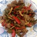 ゃゃッキりん梵's cooksnap of when they made 牛肉としめじとピーマンのオイスター炒め.