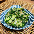 料理男子部's cooksnap of when they made 夏の定番。モロヘイヤきゅうりツナのサラダ.