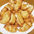 vabochan's cooksnap of when they made パリパリポテトinチーズ☆おつまみ餃子.