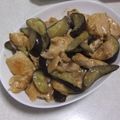 きらり流れ星's cooksnap of when they made 鶏もも肉と茄子のポン酢炒め.