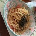 ちょこまなな＊°'s cooksnap of when they made たらこ(明太子)スパゲティ☆.