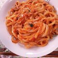 クックUH3NVG☆'s cooksnap of when they made とろーりチーズが美味♪豚キムチの焼うどん.