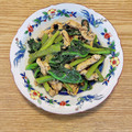 コムギ大好き's cooksnap of when they made すぐ出来る！豚肉とつるむらさきのゴマ炒め.