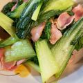 ぶす丸's cooksnap of when they made チンゲンサイとベーコンのおいしい炒め物☆.