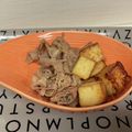 chocobagel's cooksnap of when they made 厚揚げと豚バラ肉のすき焼き風旨々煮.