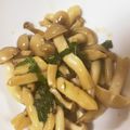 sachimaimo's cooksnap of when they made しめじだけのバタポン炒め.