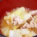 RED☆boots's cooksnap of when they made 簡単！豚バラキャベツのお味噌汁.