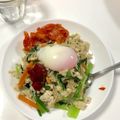 クックP8KGHH☆'s cooksnap of when they made 野菜とそぼろの簡単ビビンバ.