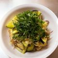 Marmo's cooksnap of when they made 水茄子の大葉ミョウガの白だし一発浅漬け　.