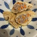 クックS7JLK5☆'s cooksnap of when they made もやしと鶏ひき肉の袋煮.