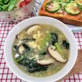 在宅勤務のおじさん's cooksnap of when they made 【農家のレシピ】小松菜の酸辣湯風スープ.