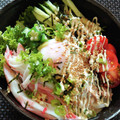 dimbula121's cooksnap of when they made ツナと半熟たまごの深煎りごまサラダうどん.