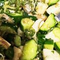 ぴよはち's cooksnap of when they made 長いもきゅうり&薬味のごま醤油和え.