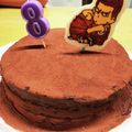 しまっち0213's cooksnap of when they made ケーキのデコに★チョコプレートの作り方.