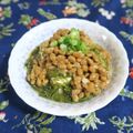 mmameco's cooksnap of when they made 納豆＆刻みめかぶの冷や奴のタパス.