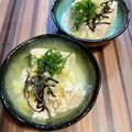 ちゃかぴまま's cooksnap of when they made 包丁要らず冷奴、温奴☆あげ玉しそ塩昆布　.