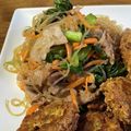 まめ郎's cooksnap of when they made レンジde豚にらキムチ春雨☆挽肉おつまみ.