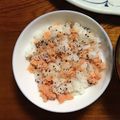 Ruriluru's cooksnap of when they made 鮭フレークとゆかりご飯.