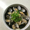 Ruriluru's cooksnap of when they made アオサとあさりの蕎麦（うどん).